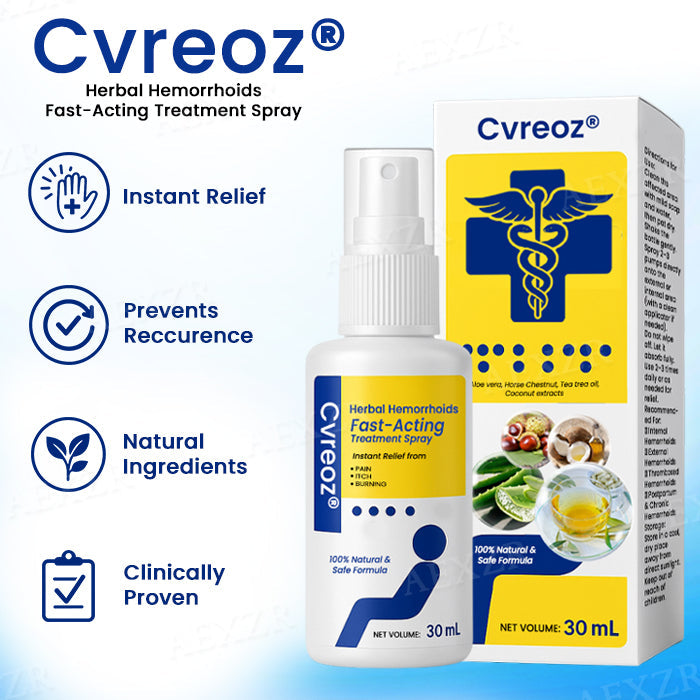 🔥Hot Sales - 50% OFF🔥Cvreoz® Herbal Hemorrhoids Fast-Acting Treatment Spray