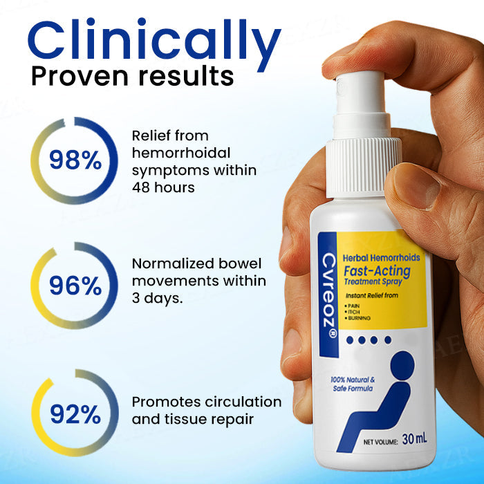 🔥Hot Sales - 50% OFF🔥Cvreoz® Herbal Hemorrhoids Fast-Acting Treatment Spray