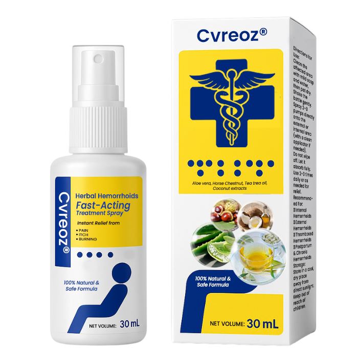 🔥Hot Sales - 50% OFF🔥Cvreoz® Herbal Hemorrhoids Fast-Acting Treatment Spray