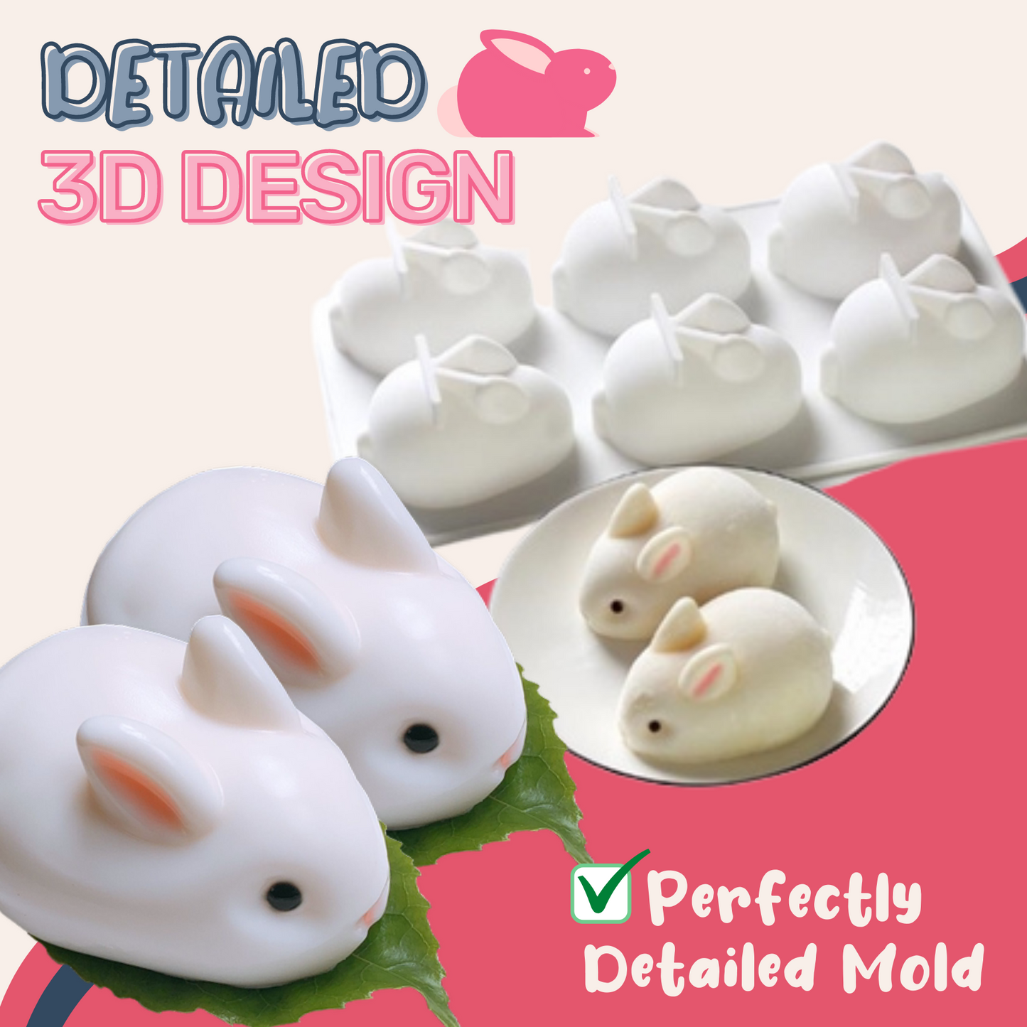 Mini Bunny Silicone Cake Mold