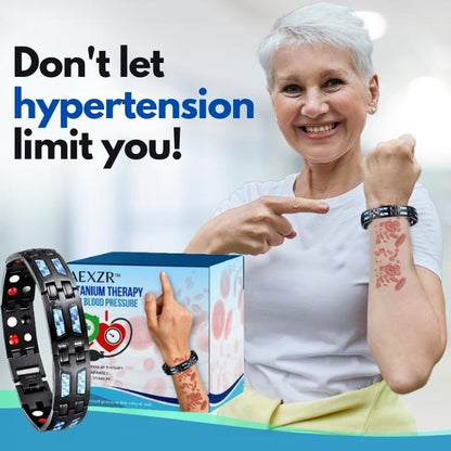 AEXZR™ Titanium Therapy Bracelet - for Blood Pressure