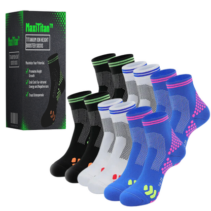 MaxiTitan™ Titanium Ion Height Booster Socks