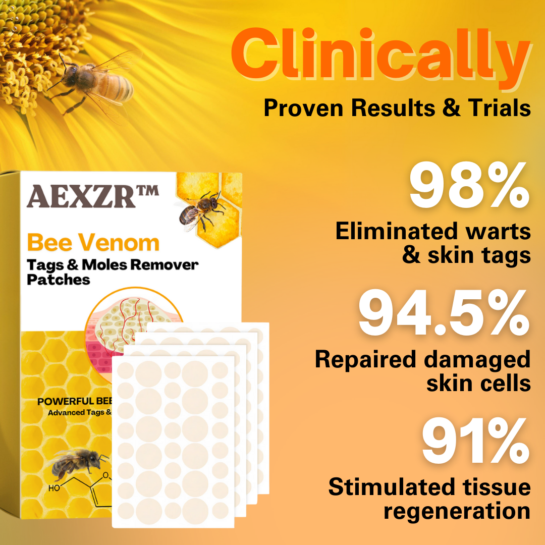 AEXZR™ Bee Venom Tags & Moles Remover Patches