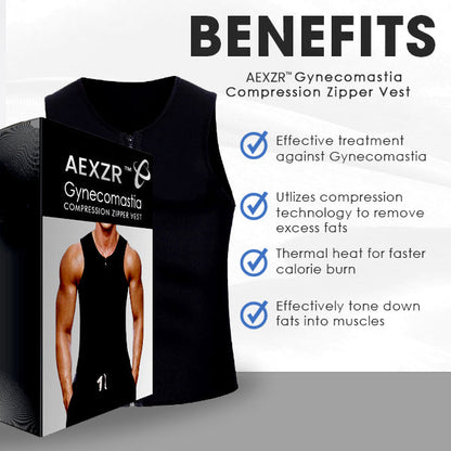 AEXZR™ Gynecomastia Compression Zipper Vest