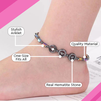 Hematite Magnet Therapy Anklet